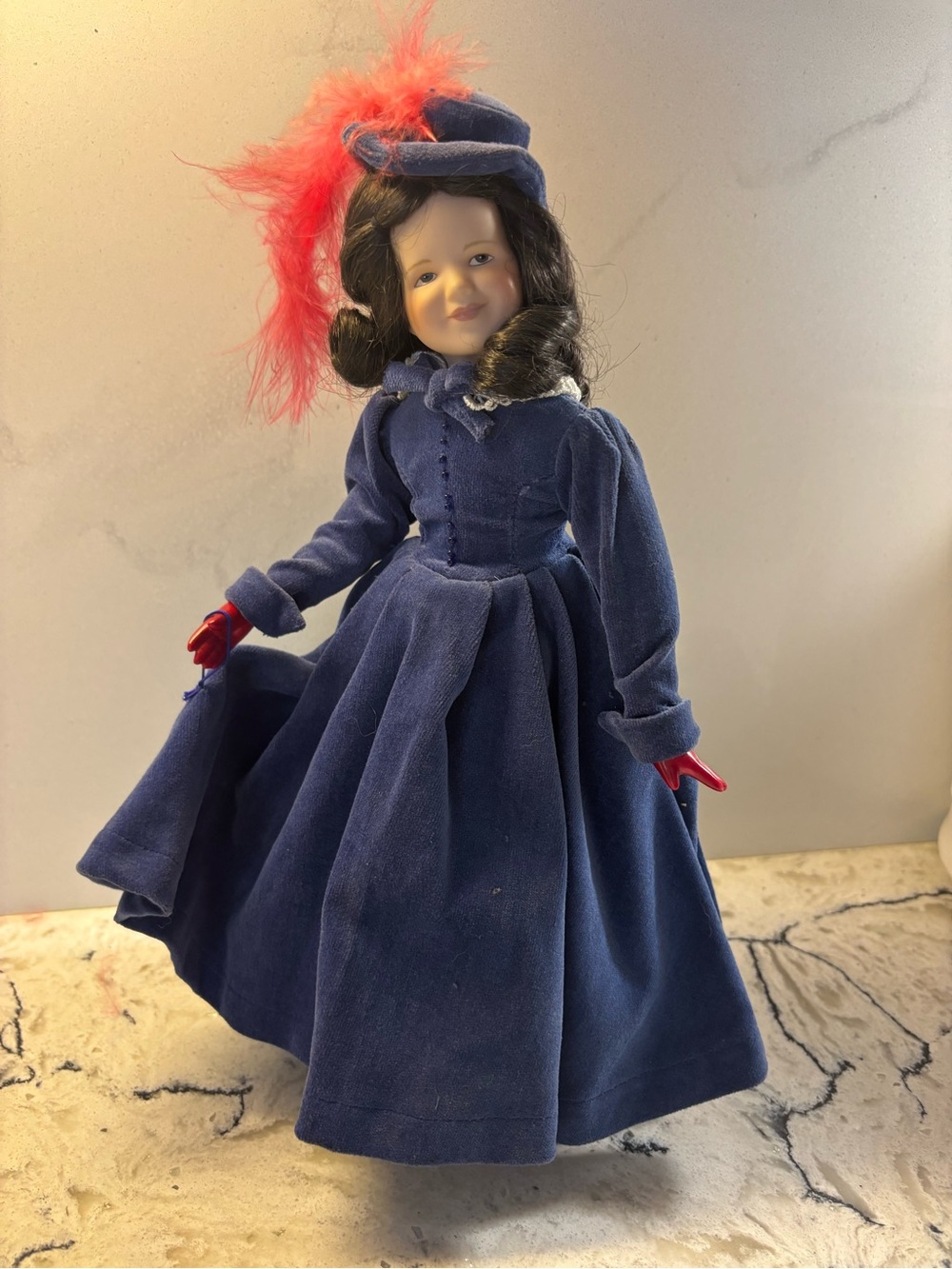 Franklin Mint Bonnie Blue Butler Porcelain Doll